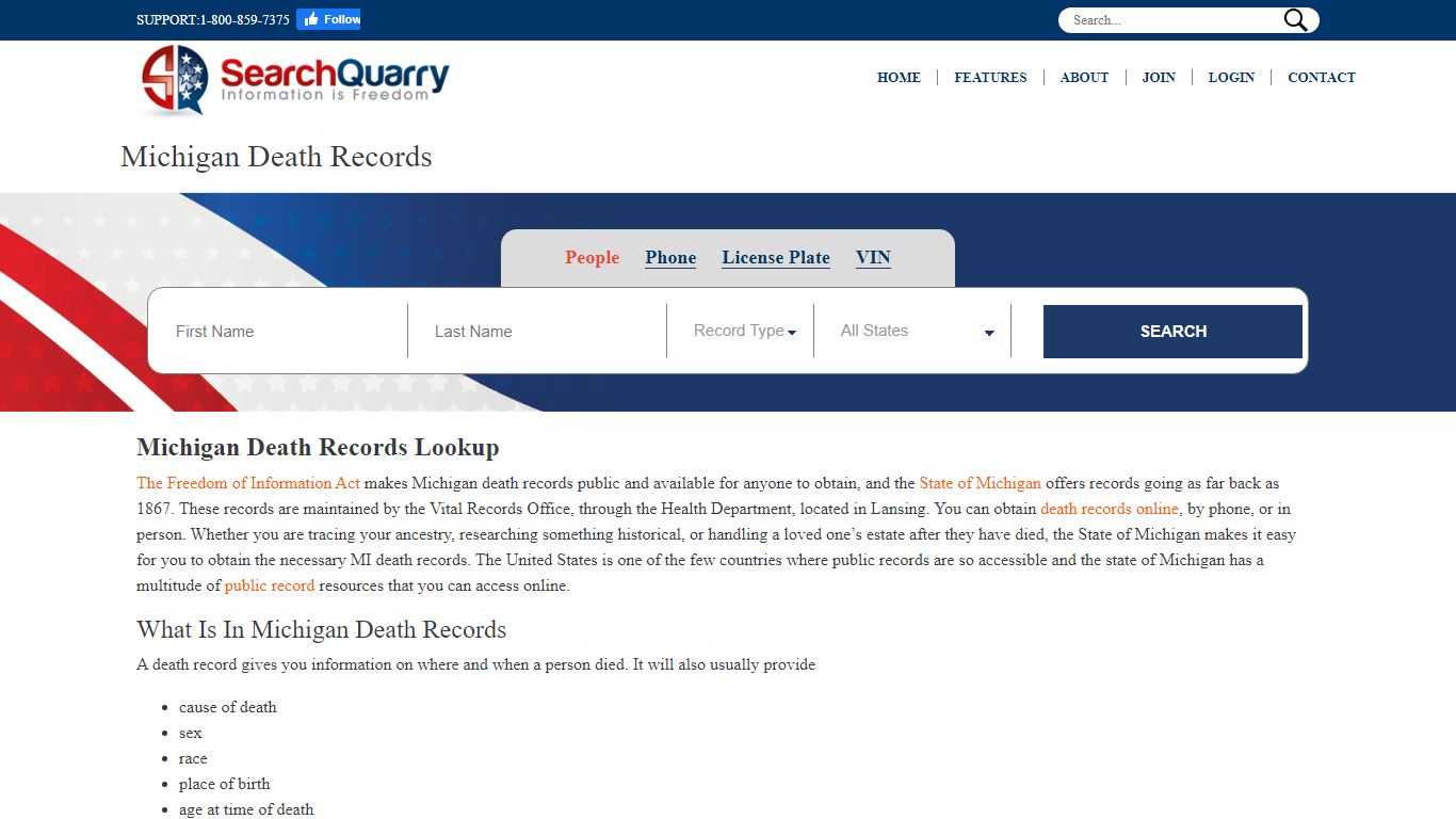 Enter a Name to View Death Records Online - SearchQuarry